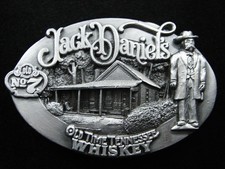 RH11112 NOS VINTAGE 1989  JACK DANIEL'S WHISKEY  BOOZE ADVERTISEMENT BUCKLE