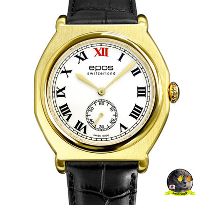 Epos Octagon 3512GP.R.L Manual 38mm Gold Limited Edition 0XX/100 Men's Watch NEW