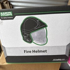 Casco rosso MSA Gallet F1XF taglia media per vigili del fuoco nuovo scatola