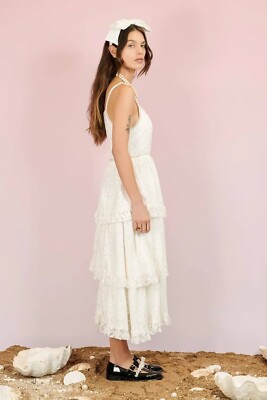 Free People Dream Sister Jane Sofia Lace Midi Dress Size XS | eBay
