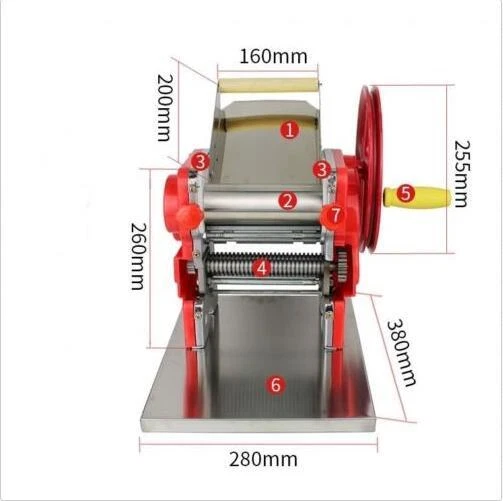 Mult-functional Manual Noodle machine Pasta Dumpling Skin Maker Machine GOOD - Image 3 of 4
