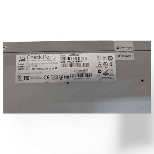 Check Point T-110 6-Port Gigabit Security Appliance Firewall - Picture 6 of 14