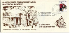 1980 Nov 29th. Commemorative Cover. Alice Springs to Hedland South WA.