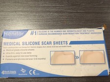 Henitar Silicone Scar Removal Treatment Sheets 4 month Supply 5.7" x 1.57" S6