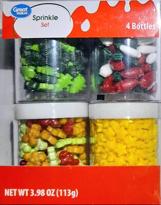 MHD! 2x Great Value 'Holiday' Sprinkle Mix Set Streusel zum Dekorieren a113grUSA