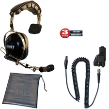 Comet+K-Cord+M3-QD High Noise Headset Replacement for Klein K-Cord and QD Radio