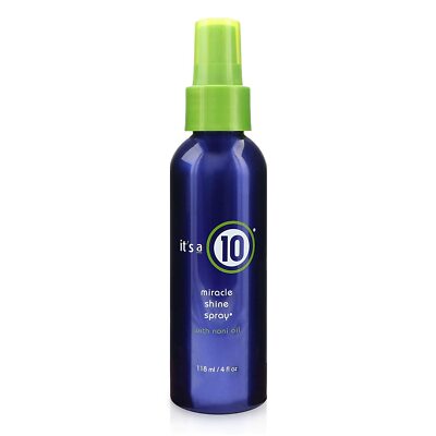 It's A 10 Miracle Shine Spray With Noni Oil 4 Oz Packaging May Vary (Dented)