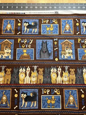 Raining Cats & Dogs Debbie Mumm SSI Cotton Fabric 1/2 Yard (18 By 44 ) New