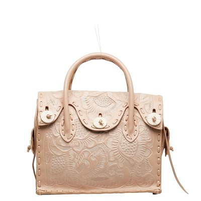 Grace Continental Carving Tribes Maestra S Handbag Pink  