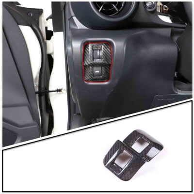 Carbon Fiber Tailgate Switch Panel Sticker Trim For Toyota 86/Subaru BRZ 22+ US