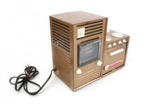 Vintage Mid Century Magic Cool Junior Chef Toy Oven - 1960's - Brown Works