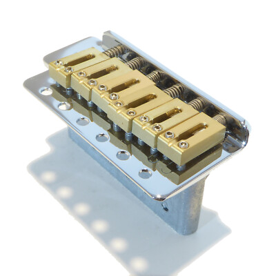 Gitarren-Tremolo in Chrom 10,5mm Saitenabstand mit Messingsätteln