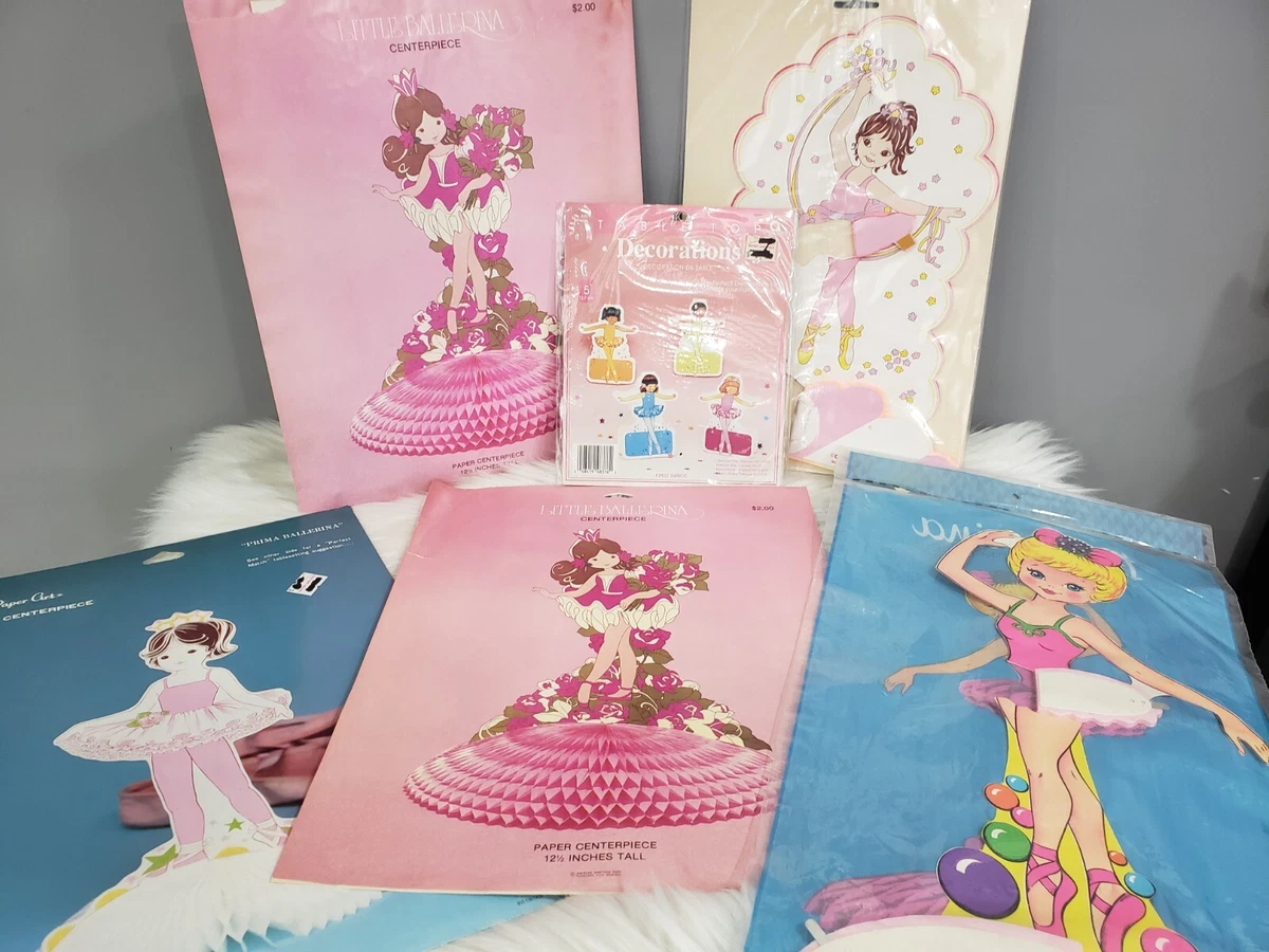 NEW Vintage Birthday Party Decor LOT Ballerina Ballet Dance  display picture 3