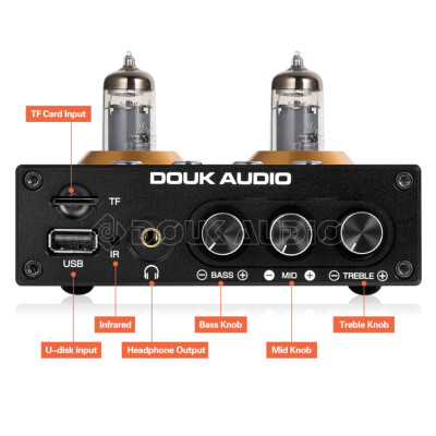 Preamplificatore HiFi Douk Audio P6-Mini Con Tubi - Bluetooth 5.0, Controlli Treble/Bass - Foto 13