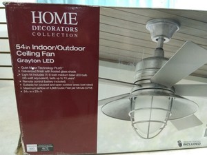 Home Grayton 54 In Led Indoor Outdoor Ceiling Fan Shelf 71k J