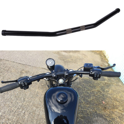 1" Drag Bar Handlebar Iron For Harley Sportster XL883 XR Honda - Foto 13