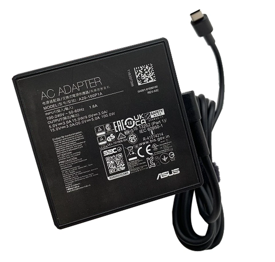 20V 100W USB Type-C AC Adapter Charger For ASUS ROG Flow X13 GV302XA-X13.R9512 - image 4 of 4
