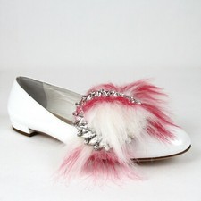  1190 Miu Miu Women's White Patent Leather Ballet Flats IT 36/US 6 5S366B