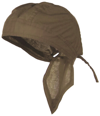 Brown Bandana Headwrap Skull Cap Do Rag Motorcycle Doo Du Dew Hair Scarf Cotton