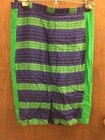 NWT Madewell Silk Stripe Skirt XS Blue Green — photo 2