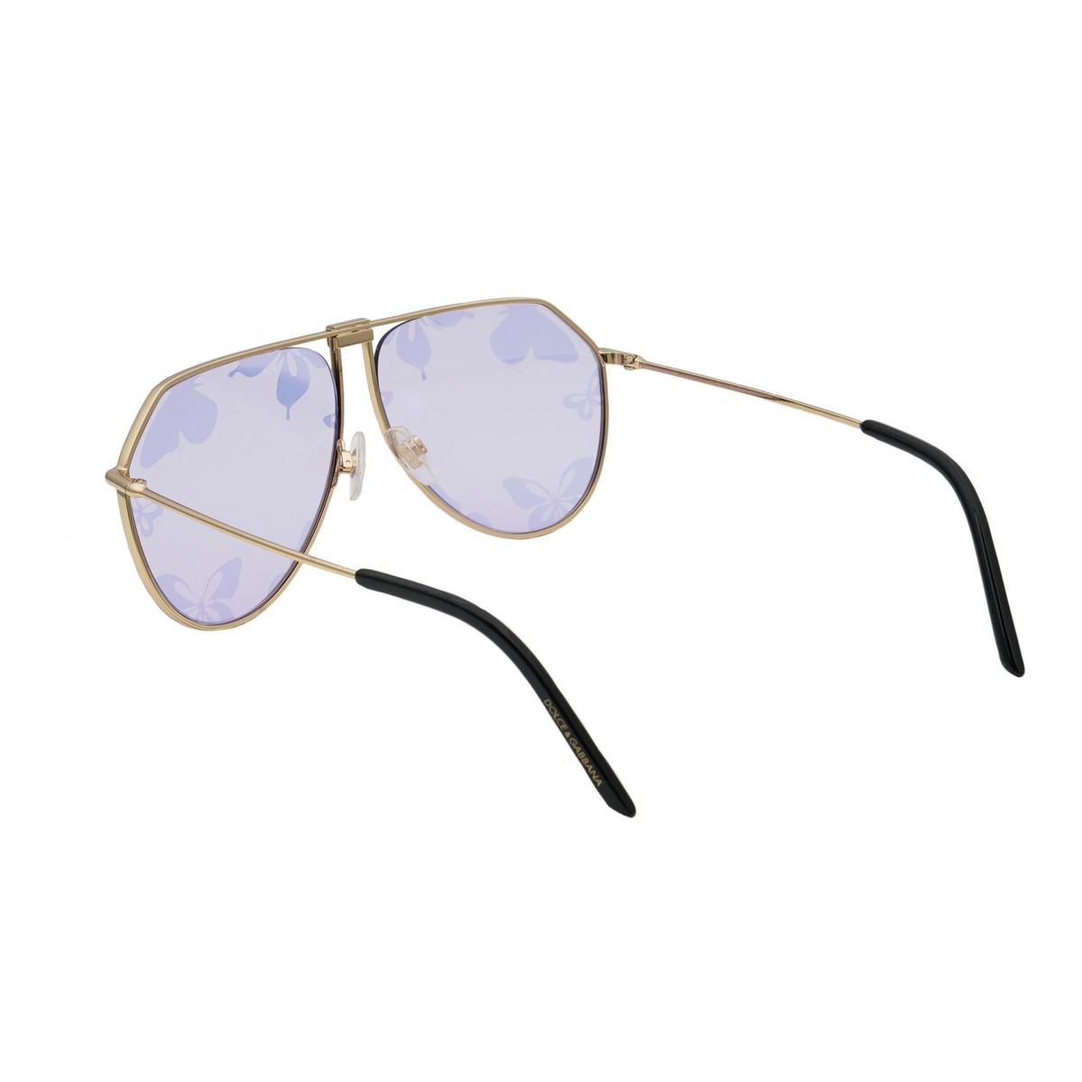Dolce & Gabbana DG2248 Black Matte Sunglasses Pilot Aviator Men Unisex Women D&G Dolce&Gabbana DG2248 02/87 Sunglasses - US main image 4