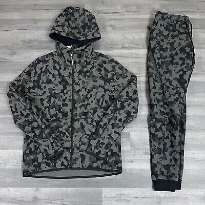 nike black camo tracksuit