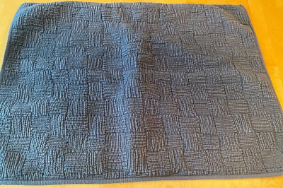 CRATE AND BARREL BLUE NOMI PILLOW SHAM STANDARD 20  X 26 