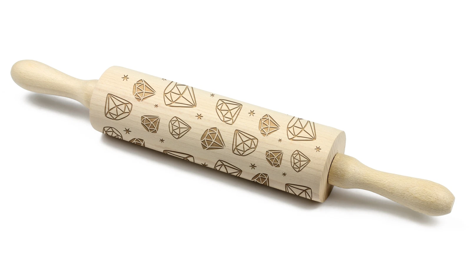 Diamonds Rolling Pin Art-Dog