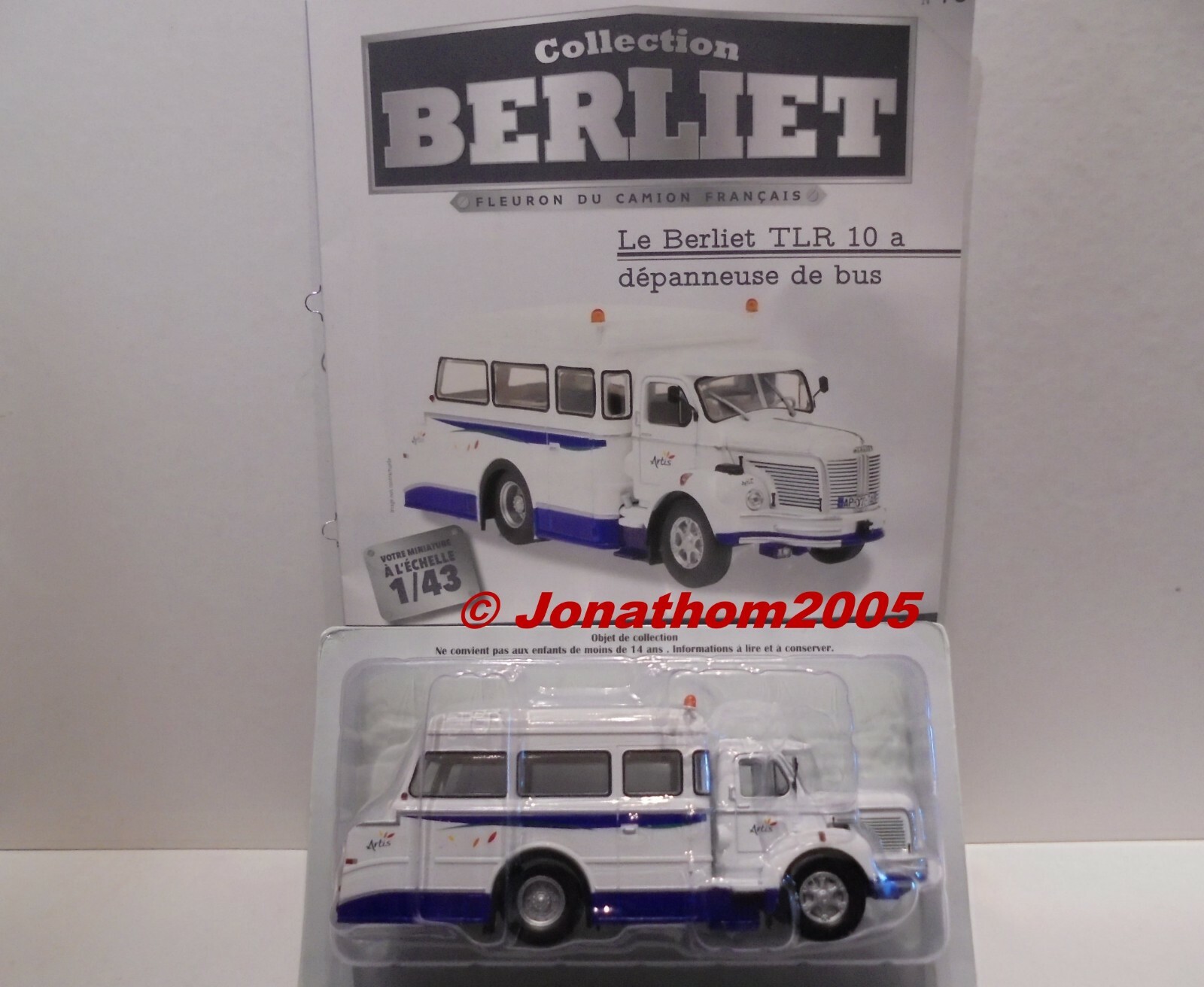 Camion Berliet TLR 10R Dépanneuse Artis - Miniature 1/43 IXO Collection Hachette