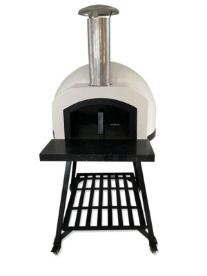 Vera Pizza Ovens Quello Lucido OP71 - Wood Fired Fibreglass White Pizza Oven