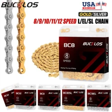 FOR KMC 8/9/10/11/12 Speed L/EL/SL Chain Stretch-Proof Quick 116/126 Links Bike​
