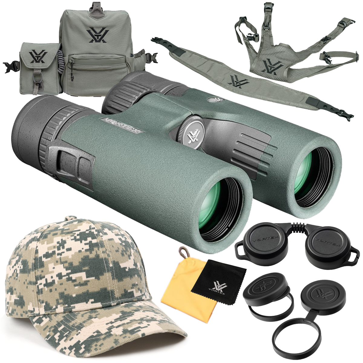 Vortex Optics Razor UHD 8x32 Binoculars RZB-0832 w/ Free Camo