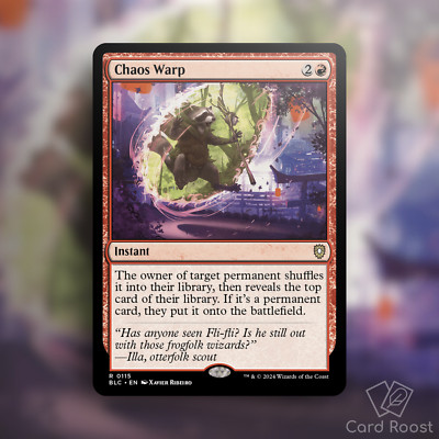 MTG Magic Chaos Warp 0115 Commander: Bloomburrow BLC Red Instant