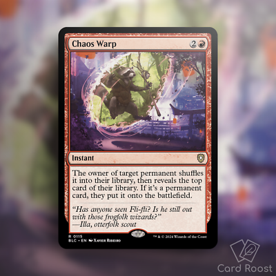 MTG Magic Chaos Warp 0115 Commander: Bloomburrow BLC Red Instant | eBay