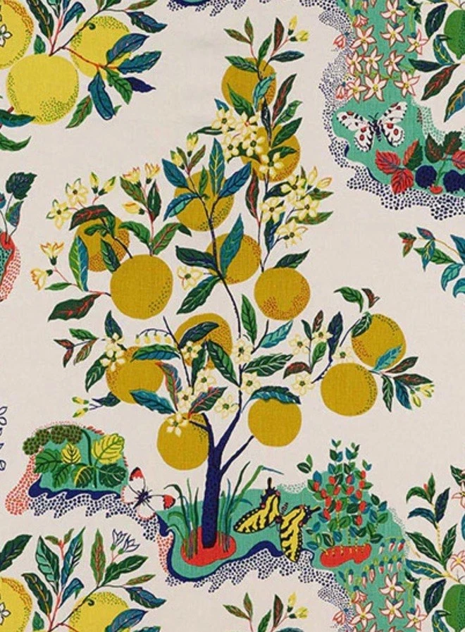 Schumacher Fabric 'CITRUS GARDEN - PRIMARY' 2 METRES - INDOOR/OUTDOOR FABRIC - Image 4 of 4