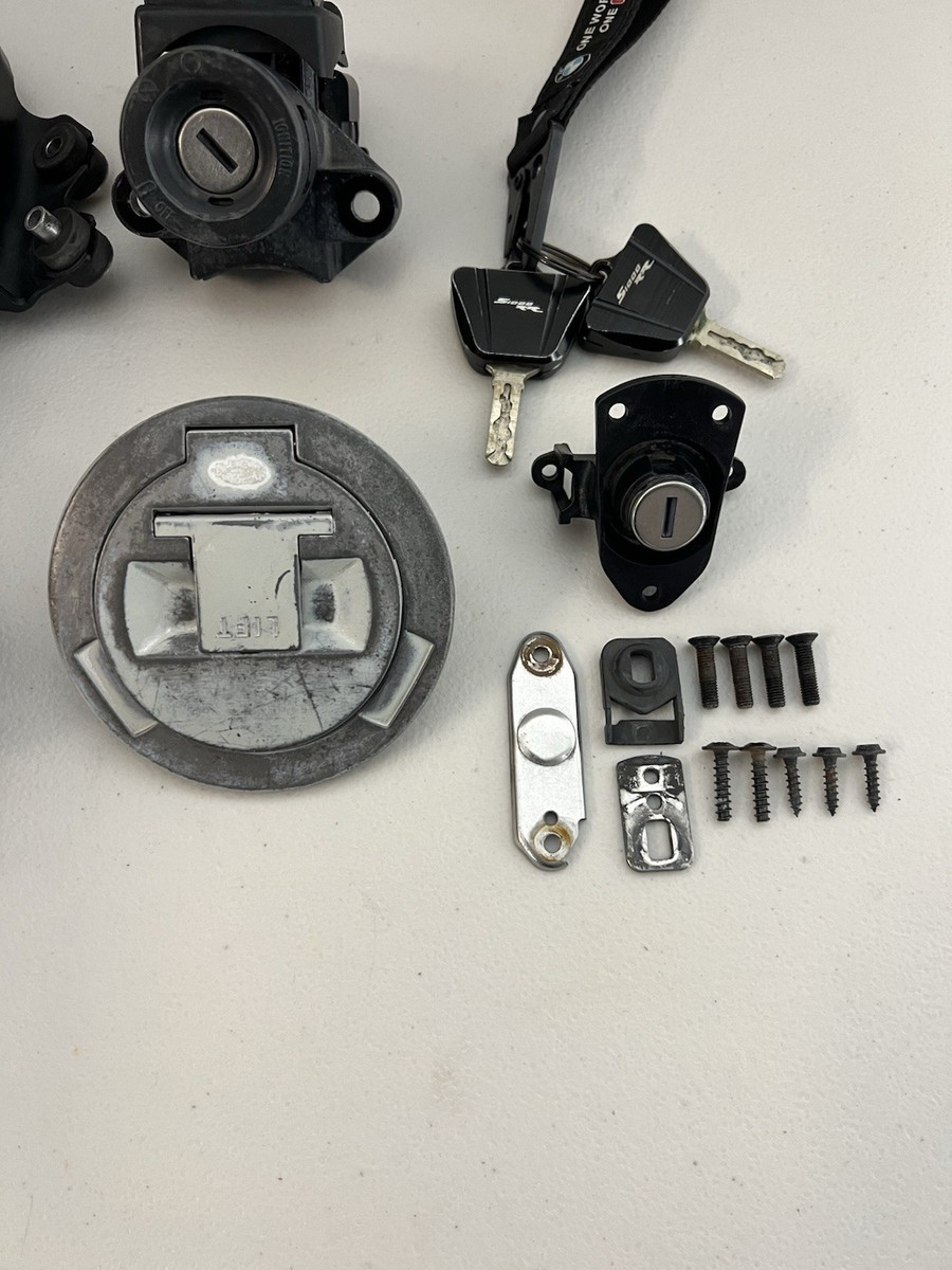 12-14 2013 Bmw S1000RR Speedometer Ecu Ignition Lockset Key Rear
