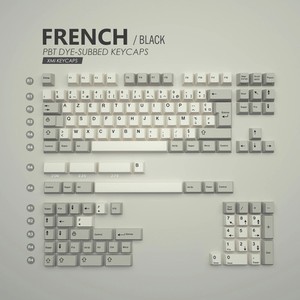 EOENKK Langue européenne Casques clavier mécanique Français Espagnol Suédois DIY