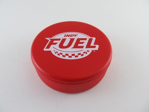 Indy Fuel Logo Foam Hockey Puck - Collectible Puck From ECHL Game -IN Honda 4980