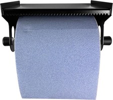 Blue Roll Holder Wall Mounted – Metal Paper Towel Dispenser Black, Durable