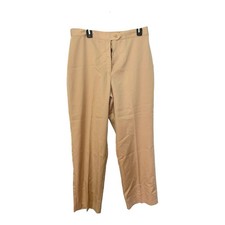 Sears 18 Tan Trousers High Waisted Elastic Back Straight Leg Vintage Workwear