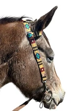 One Ear Bridle With Quick Change Links Tan Tribal