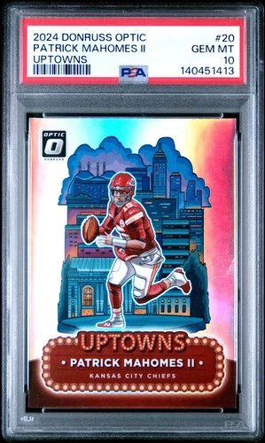 2024 Panini Donruss Optic Uptowns #20 Patrick Mahomes Ii PSA 10