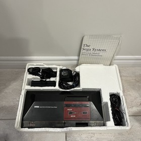 SEGA Master System Base System CIB Console Box 2 Controllers Hang-On Tested Work