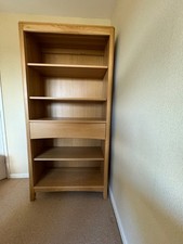 Ercol Artisan Oak bookshelf with drawer - excellent condition 