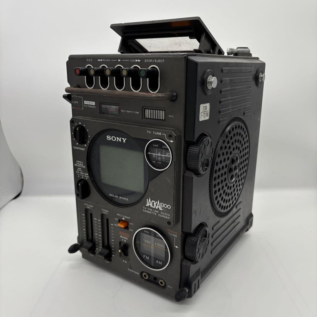 フ*p様 ★SONY JACKAL 300 FX-300 テレビ一体型ラジカセ SONY JACKAL 300 FX-300 TV-FM/AM Radio Cassette Recorder For Parts