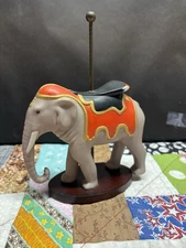 Vintage 1988 Franklin Mint Porcelain Treasure Of Carousel Art Elephant
