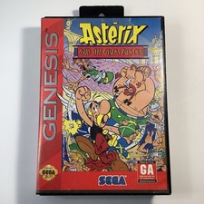 Asterix and the Great Rescue (Sega Genesis, 1994) Cartridge & Box Case - Tested