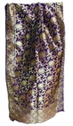 D PURPLE GOLDEN India BANARSI Art Silk Dupatta Wrap Scarf Stole Chunri shawl NEW