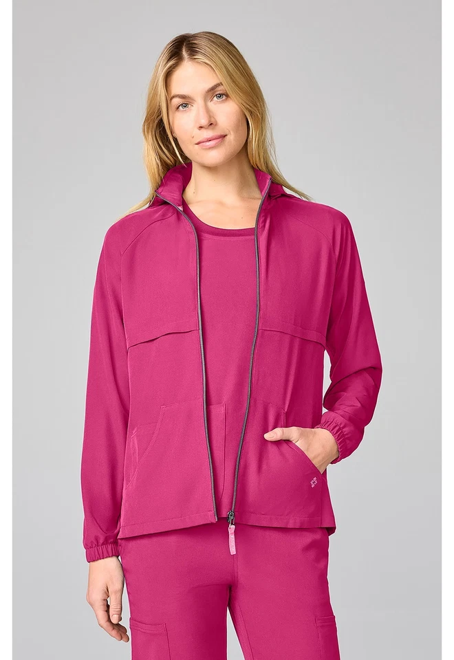 Med Couture AMP Warm Up Jacket MC00028 PKNO Pink Power Free Ship - Image 1 of 4