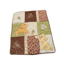 Disney Baby The Lion King Crib or Toddler Bed Quilt Simba  Nala Comforter 2012